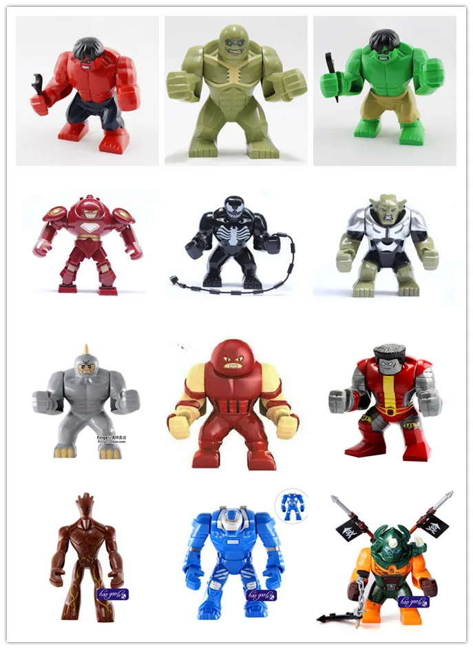 30pcs Marvel Hulk Buster The Thing Venom venom Juggernaut Lady Dogshank Superhero Building Blocks Toy
30pcs Marvel Hulk Buster The Thing Venom venom Juggernaut Lady Dogshank Superhero Building Blocks Toy