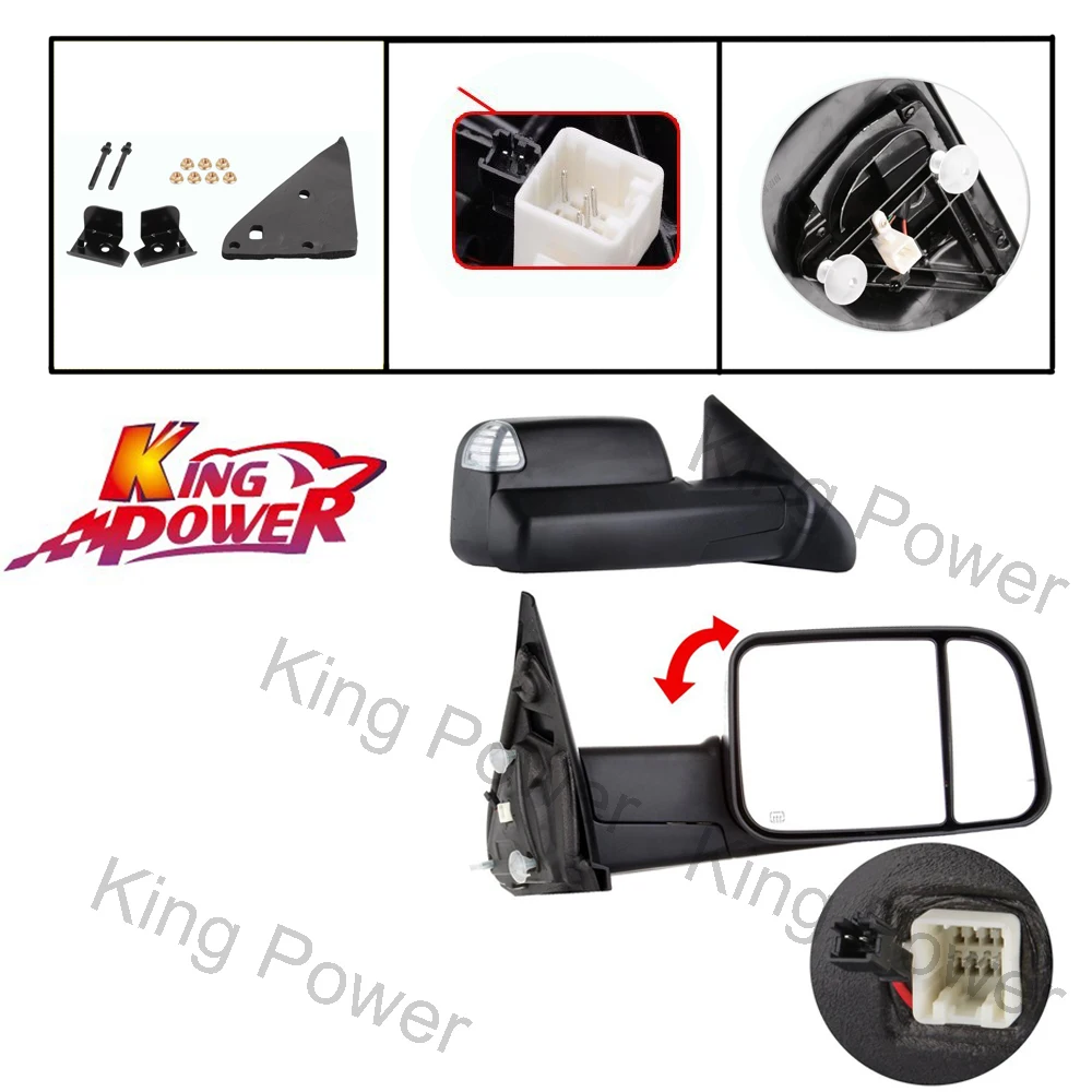 KP- FREE SHIPPING - Set Tow Mirrors Power Heated Led Signal For 02-08 Dodge Ram 1500 03-09 2500 3500
KP- FREE SHIPPING - Set Tow Mirrors Power Heated Led Signal For 02-08 Dodge Ram 1500 03-09 2500 3500