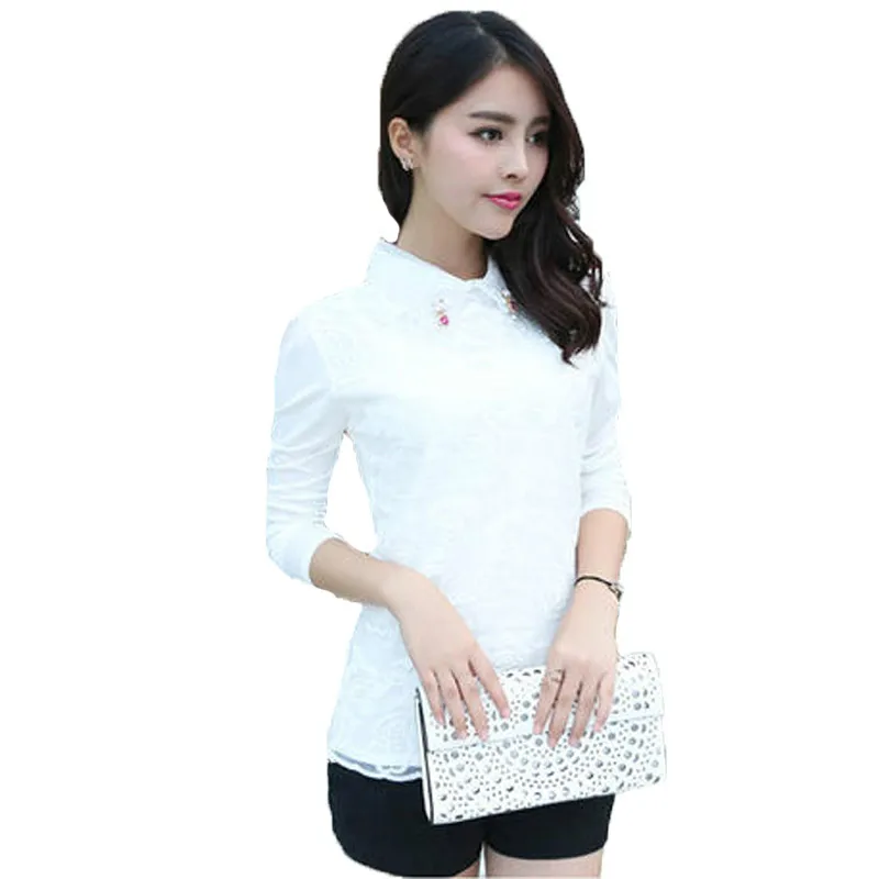 Plus Size Lace Korean Fashion Clothing 2019 Blusas Femininas Shirts Turn Down Collar Long Sleeve Women Tops And Blouses QH490
Plus Size Lace Korean Fashion Clothing 2019 Blusas Femininas Shirts Turn Down Collar Long Sleeve Women Tops And Blouses QH490
