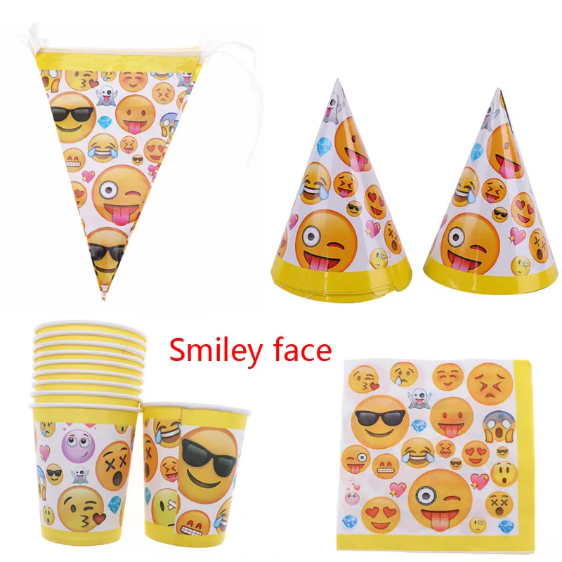 10pcs/set Kid Smiley Face Paper Napkins Hat Emoji Party Supplies for Baby Shower Tableware Birthday Party Decoration supplies
10pcs/set Kid Smiley Face Paper Napkins Hat Emoji Party Supplies for Baby Shower Tableware Birthday Party Decoration supplies