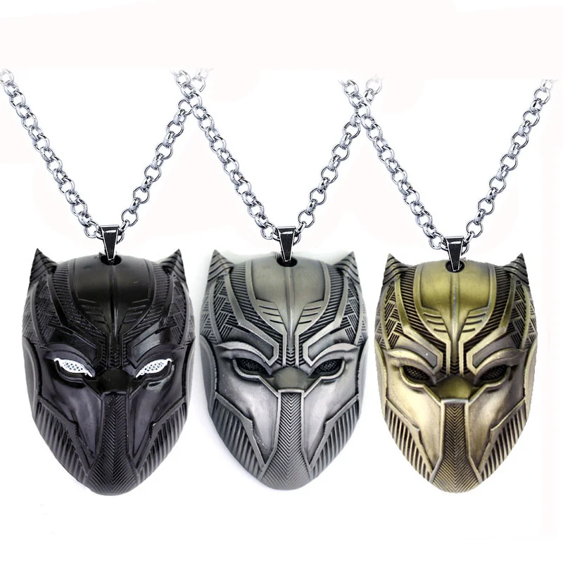 Black Panther Necklace Avengers Infinite War Black Silver Gold Mask Metal Pendant Jewelry Accessories
Black Panther Necklace Avengers Infinite War Black Silver Gold Mask Metal Pendant Jewelry Accessories