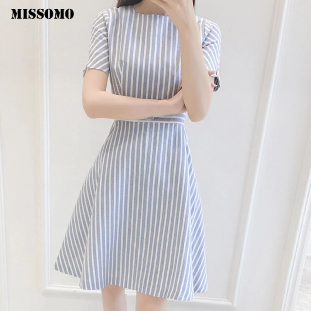 MISSOMO Women Dress Girl Summer Dress Stripe O Neck Short Sleeve Boho Beach Dress Casual A-line Mini Party Dress Vestidos
MISSOMO Women Dress Girl Summer Dress Stripe O Neck Short Sleeve Boho Beach Dress Casual A-line Mini Party Dress Vestidos