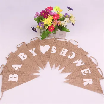 Burlap Pennant White Letter Heart Pattern Baby Shower hessian Banner Candy Bar Bunting Wedding Festival Party Decoration 62551
Burlap Pennant White Letter Heart Pattern Baby Shower hessian Banner Candy Bar Bunting Wedding Festival Party Decoration 62551