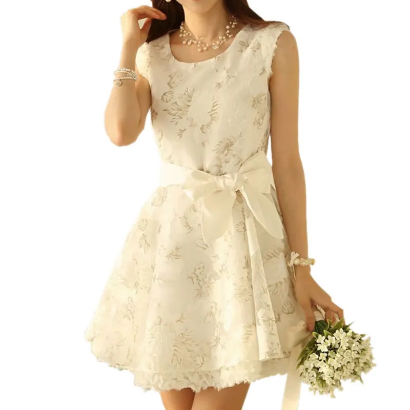 Korean Vintage Sleeveless White Dresses 2017 Ladies Summer Dress Floral Print Lace Dress For Women Mesh Organza Bandage Dresses
Korean Vintage Sleeveless White Dresses 2017 Ladies Summer Dress Floral Print Lace Dress For Women Mesh Organza Bandage Dresses