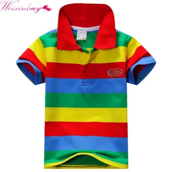 Children's Summer Boys Multi Color Short Sleeve Striped Cotton Tops Boy Clothes T Shirt Camisa
Children's Summer Boys Multi Color Short Sleeve Striped Cotton Tops Boy Clothes T Shirt Camisa