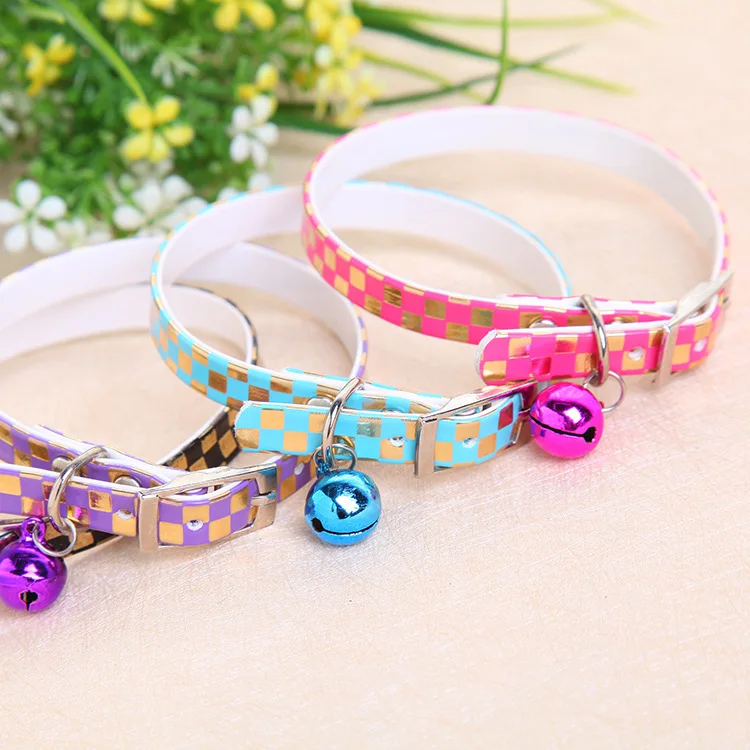 New Cute Lovely 1.0 Gold Plaid Pet Cat Puppy Dog Collar neck With Bell four colors
New Cute Lovely 1.0 Gold Plaid Pet Cat Puppy Dog Collar neck With Bell four colors