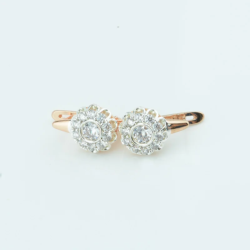 Fashion Jewelry Women White Round Flower Shaped Dangle Earrings 585 Rose Gold Color Rose Drop Earrings
Fashion Jewelry Women White Round Flower Shaped Dangle Earrings 585 Rose Gold Color Rose Drop Earrings