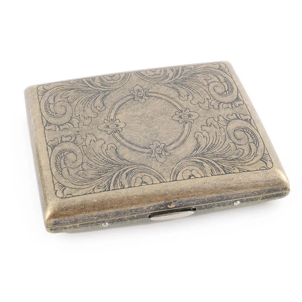 2018 New Arrivval Bronze Metal Cigarette Case Holder Pattern 20 PCS Tube Cigar Vintage Metal Cigarette Pocket Box
2018 New Arrivval Bronze Metal Cigarette Case Holder Pattern 20 PCS Tube Cigar Vintage Metal Cigarette Pocket Box
