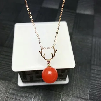 shilovem 18K yellow Gold real Natural south Red agate pendants no necklace fine plant Jewelry classic gift plant mymz9.5-10nh3
shilovem 18K yellow Gold real Natural south Red agate pendants no necklace fine plant Jewelry classic gift plant mymz9.5-10nh3