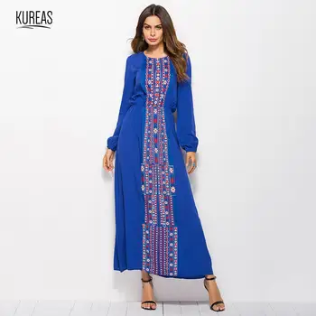 Kureas African Dashiki Dress National Print Tribal Clothes Long Sleeve Maxi Dress Elastic Pullover Fitted Waist Elegant Robe
Kureas African Dashiki Dress National Print Tribal Clothes Long Sleeve Maxi Dress Elastic Pullover Fitted Waist Elegant Robe