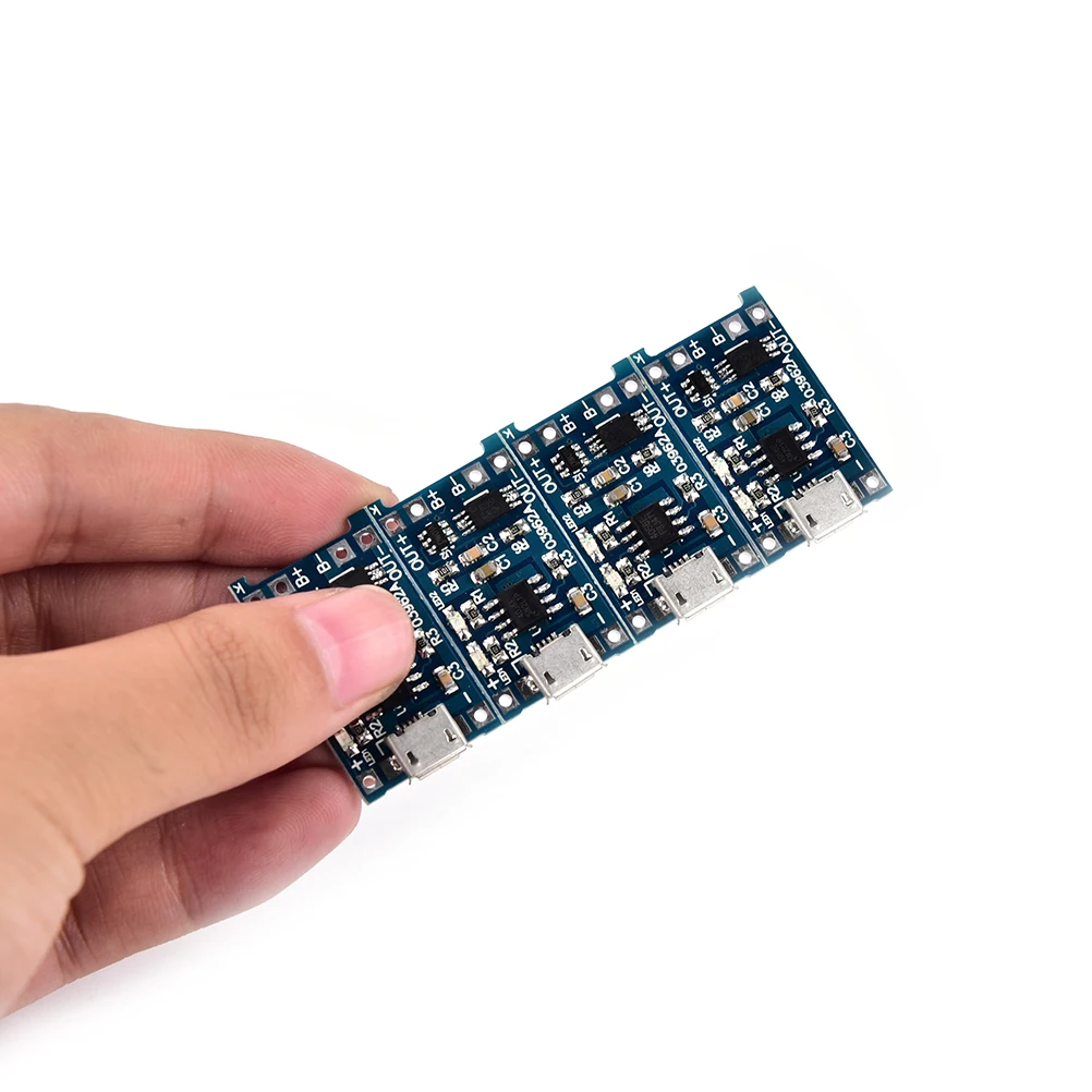 4pcs 5V 1A Micro USB 18650 Lithium Battery Charging Board Charger Module+Protection Dual Functions
4pcs 5V 1A Micro USB 18650 Lithium Battery Charging Board Charger Module+Protection Dual Functions