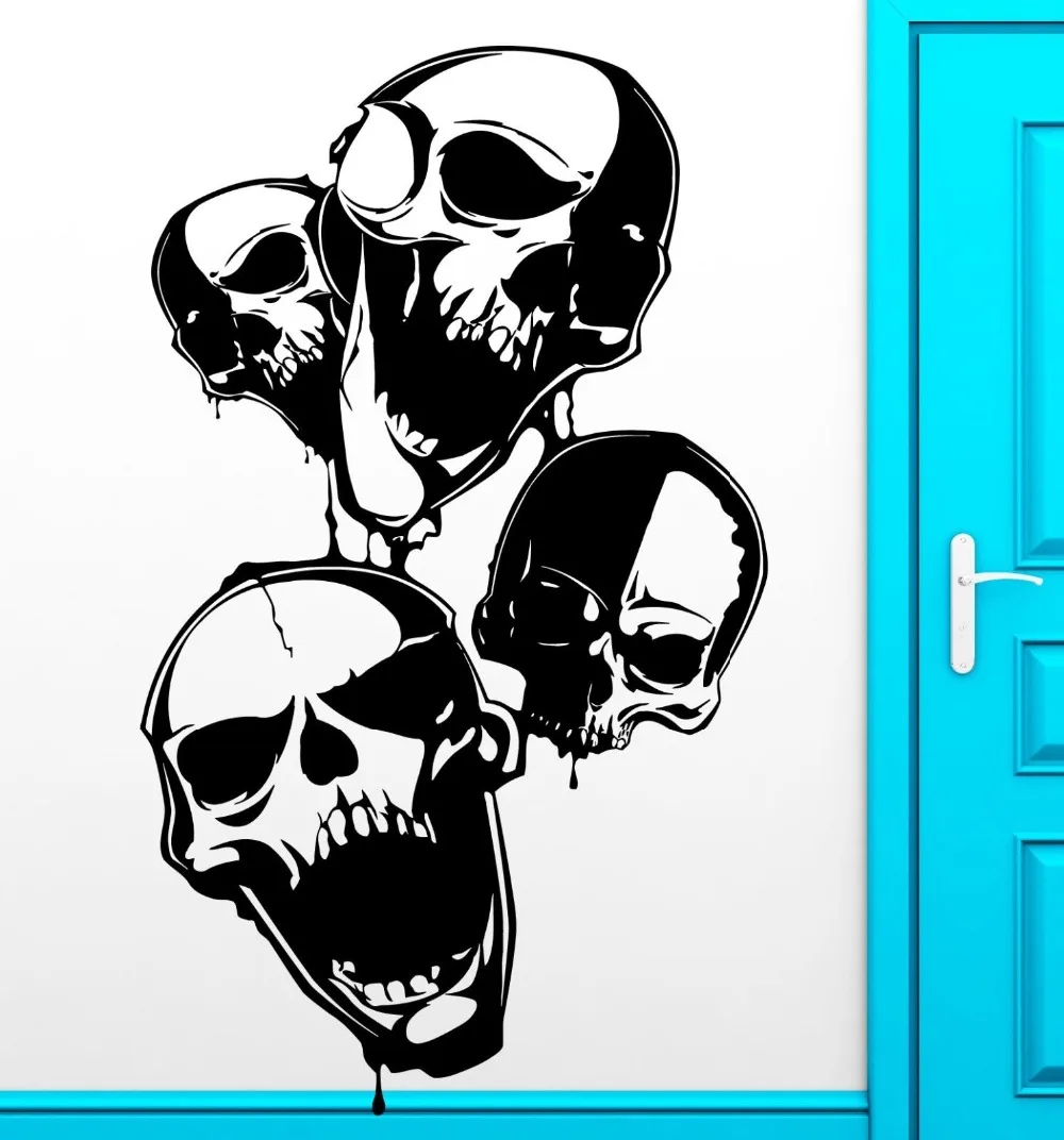 Skull Scary Anarchy Wall Decal Room Vinyl Stickers Art Home Decor Mural personalized Skull Head Boys Room Wall Pape rA-23
Skull Scary Anarchy Wall Decal Room Vinyl Stickers Art Home Decor Mural personalized Skull Head Boys Room Wall Pape rA-23