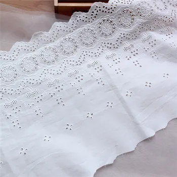 New Eyelet Cotton Lace Trim 3 Yards Ivory White Embroidery Flower Fabric DIY Handmade Accessories Sewing Craft
New Eyelet Cotton Lace Trim 3 Yards Ivory White Embroidery Flower Fabric DIY Handmade Accessories Sewing Craft