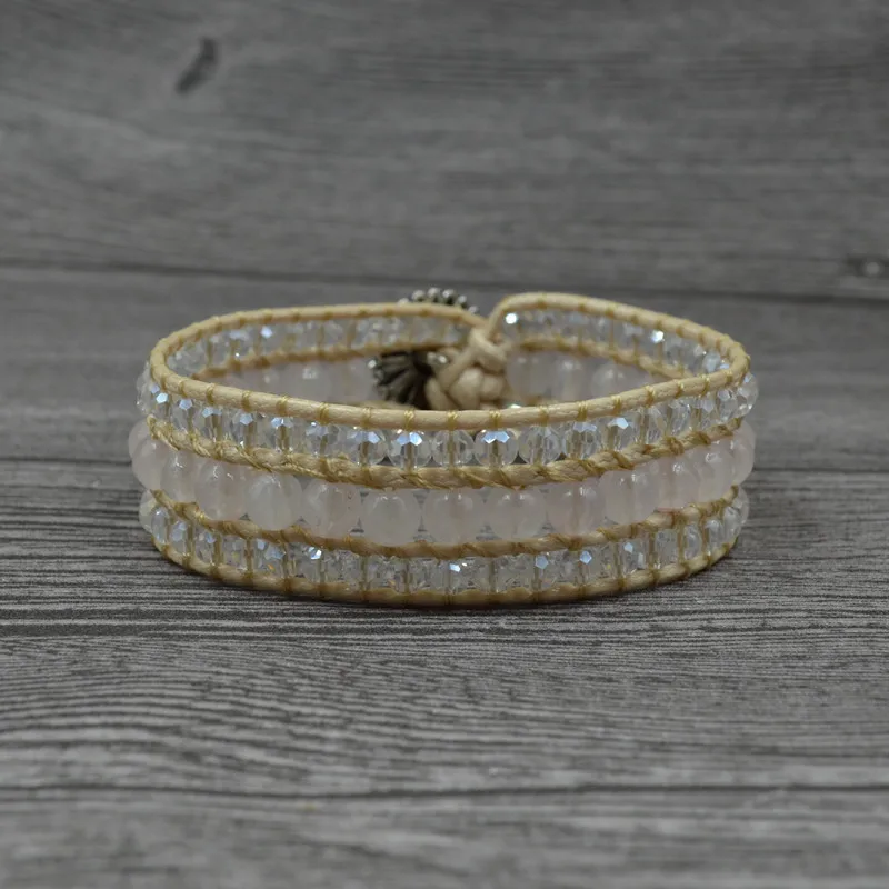 New Natural stone beaded hand-woven ethnic style crystal multi-layer couple bracelet retro fashion Valentine's Day gift BP026
New Natural stone beaded hand-woven ethnic style crystal multi-layer couple bracelet retro fashion Valentine's Day gift BP026