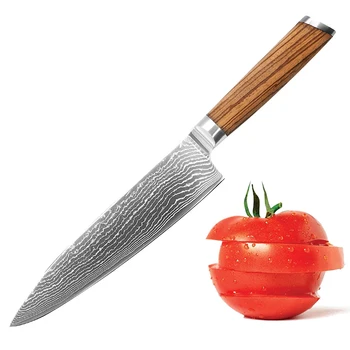 Japanese Chef Knife for Sushi 8 inch - Professional Gyuto VG10 Damascus with Gift Case
Japanese Chef Knife for Sushi 8 inch - Professional Gyuto VG10 Damascus with Gift Case