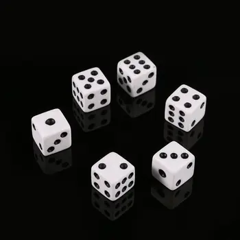 100pcs 8mm Plastic White Game Dice Six Sided Decider Birthday Parties Board Game
100pcs 8mm Plastic White Game Dice Six Sided Decider Birthday Parties Board Game