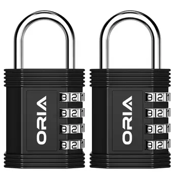 ORIA 2PCS Password Lock 4 Digit Padlock Durable Key Lock Door Luggage Bag Suitcase Toolbox Cabinet Security Door Locker Locks
ORIA 2PCS Password Lock 4 Digit Padlock Durable Key Lock Door Luggage Bag Suitcase Toolbox Cabinet Security Door Locker Locks