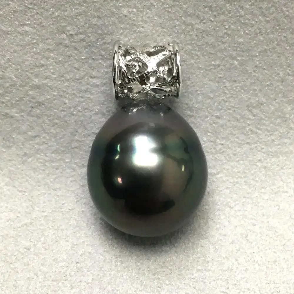 free shipping 14-15mm Natural Black Green Real Tahitian Pearl Pendant 18 White Gold
free shipping 14-15mm Natural Black Green Real Tahitian Pearl Pendant 18 White Gold