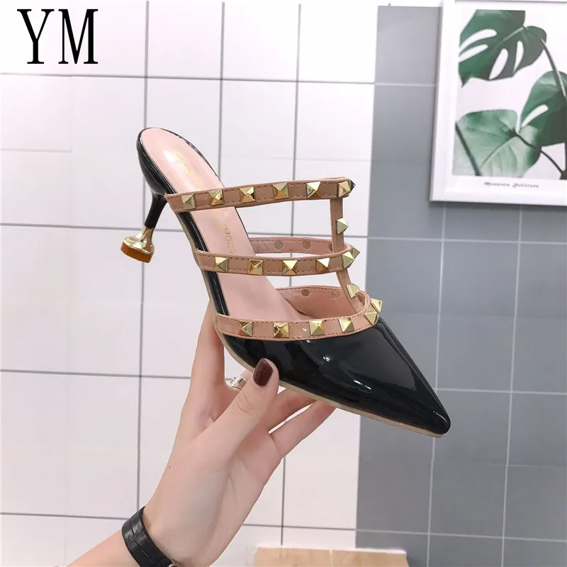2019 New Women Pumps Summer Fashion Sexy Rivets Pointed Toe Wedding Party High Heeled Shoes Woman Sandals Zapatos Mujer
2019 New Women Pumps Summer Fashion Sexy Rivets Pointed Toe Wedding Party High Heeled Shoes Woman Sandals Zapatos Mujer