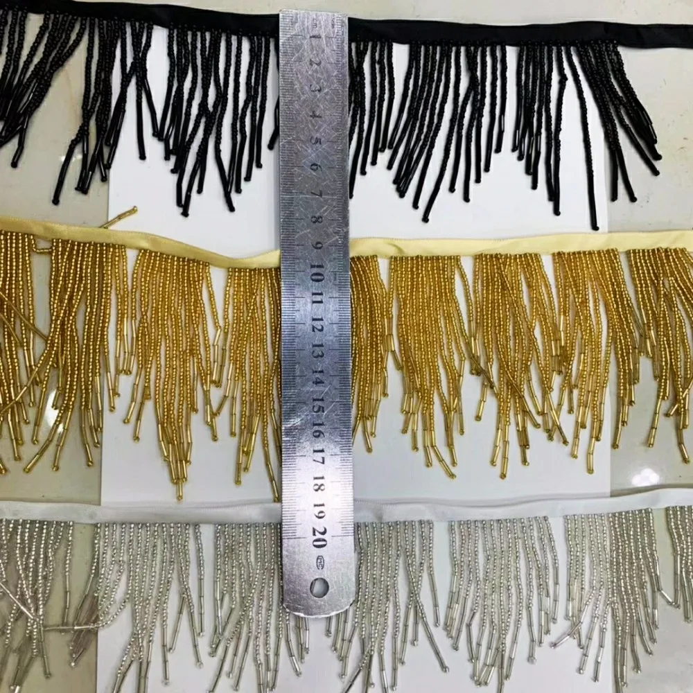 Beaded Cocktail Fringe, Dancewear, Wedding Dress, Costumes, Handmade, Accept Custom Make Orders, 5-7cm Wide, 5 Yards Long
Beaded Cocktail Fringe, Dancewear, Wedding Dress, Costumes, Handmade, Accept Custom Make Orders, 5-7cm Wide, 5 Yards Long