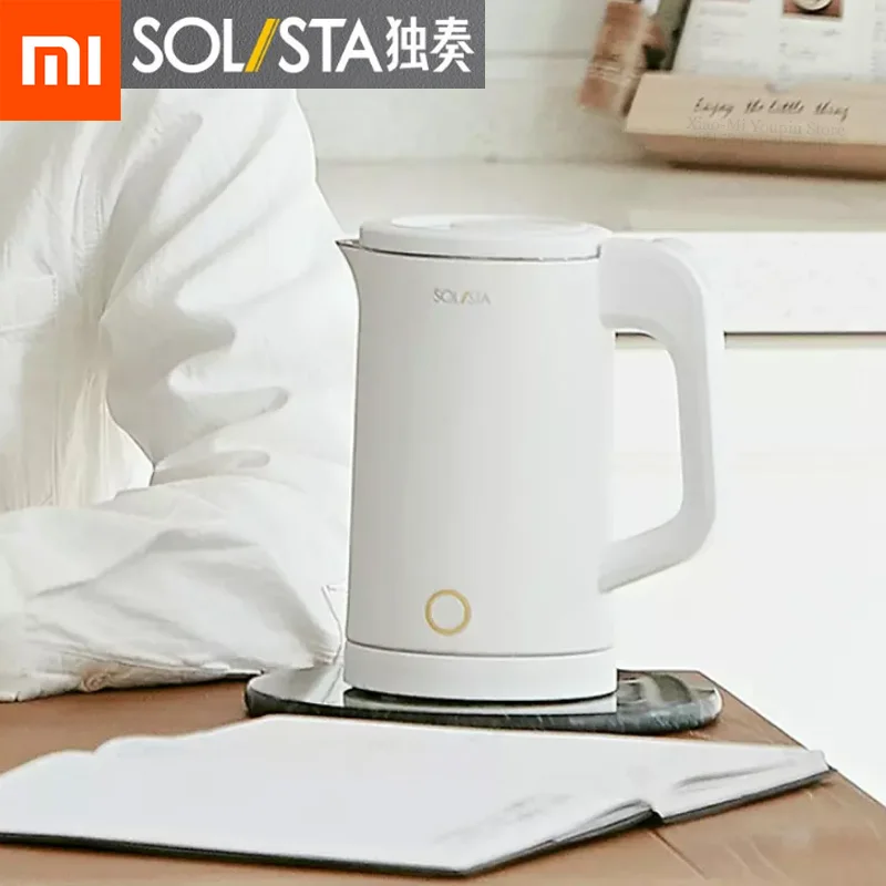 Xiaomi Mijia Solista Stainless Steel Electric Kettle 0.6L Capacity 800w Fast Boiling Water Safe and Odorless for Home Office
Xiaomi Mijia Solista Stainless Steel Electric Kettle 0.6L Capacity 800w Fast Boiling Water Safe and Odorless for Home Office