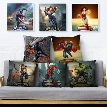 Cartoon Marvel Cushion Cover Sofa Superman Iron Man Pillow Case Decor America Anime Avenger Pillow Cover
Cartoon Marvel Cushion Cover Sofa Superman Iron Man Pillow Case Decor America Anime Avenger Pillow Cover