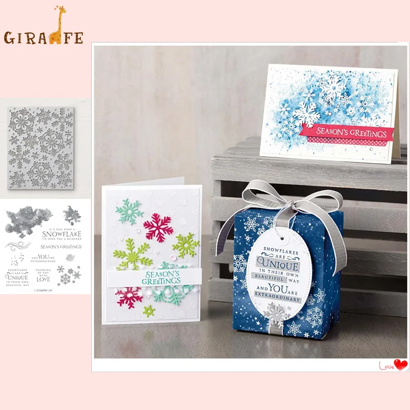 Snowflake Metal Cutting Dies and stamps for dies scrapbooking Photo Album Embossing Decorative Craft Clear Stamps and Dies Sets
Snowflake Metal Cutting Dies and stamps for dies scrapbooking Photo Album Embossing Decorative Craft Clear Stamps and Dies Sets