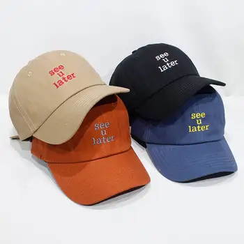 LDSLYJR 2019 see u later letter embroidery cotton Baseball Cap Adjustable Snapback cap for men and women 223
LDSLYJR 2019 see u later letter embroidery cotton Baseball Cap Adjustable Snapback cap for men and women 223