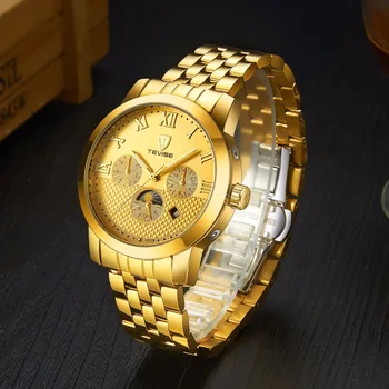 Tevise Luminous Business Watch Men Moon Phase Auto Mechanical Watches for Boy Backlight Complete Calendar Date Week DisplayT803B
Tevise Luminous Business Watch Men Moon Phase Auto Mechanical Watches for Boy Backlight Complete Calendar Date Week DisplayT803B