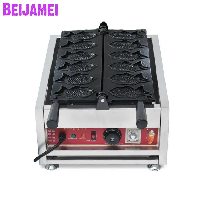 BEIJAMEI Commercial Use Nonstick 110v 220v Electric 6pcs/time Fish Shaped Taiyaki Machine Korean Taiyiaki Maker Price
BEIJAMEI Commercial Use Nonstick 110v 220v Electric 6pcs/time Fish Shaped Taiyaki Machine Korean Taiyiaki Maker Price