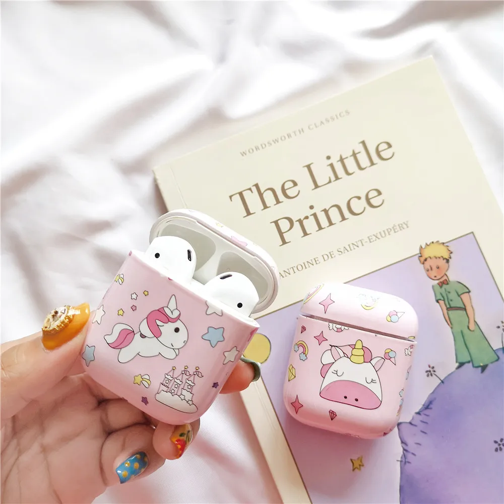 Pink unicorn cartoon PC Case For AirPods Protective Cover Accessories for Apple Airpods Charging Box Bluetooth earphone case
Pink unicorn cartoon PC Case For AirPods Protective Cover Accessories for Apple Airpods Charging Box Bluetooth earphone case