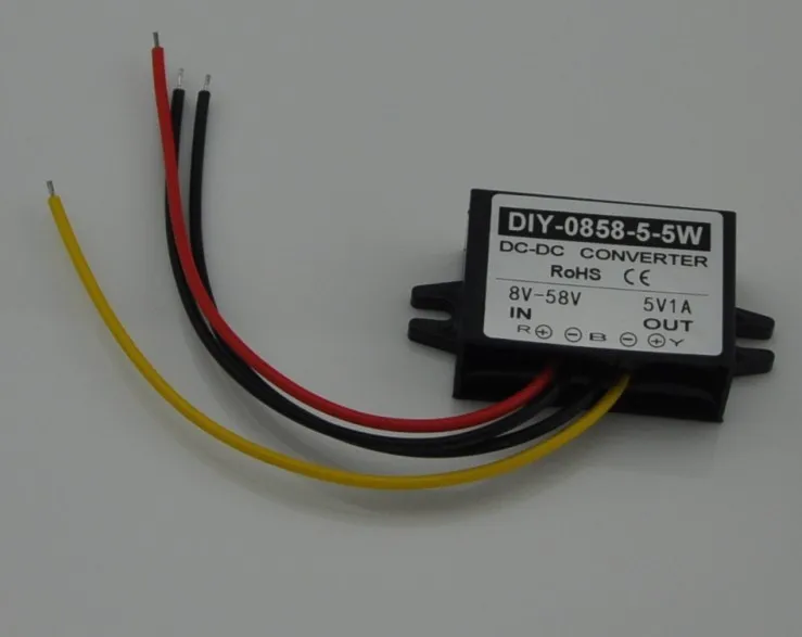 DC-DC Converter 12V24V36V48V(8V-58V) Step Down 5V 1A 5W Power Converter DC Buck Module Voltage Regulator Waterproof
DC-DC Converter 12V24V36V48V(8V-58V) Step Down 5V 1A 5W Power Converter DC Buck Module Voltage Regulator Waterproof