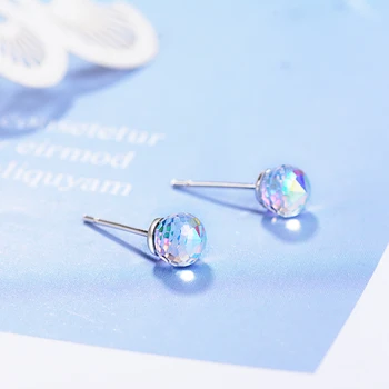 SMTCAT 925 Sterling Silver Earring Real Pure S925 Solid Silver AAA Crystal Stud Earrings for Women Jewelry Double Ball Earring
SMTCAT 925 Sterling Silver Earring Real Pure S925 Solid Silver AAA Crystal Stud Earrings for Women Jewelry Double Ball Earring