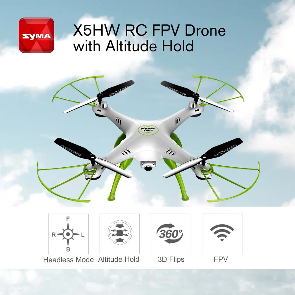 SYMA X5HW Drone With Camera HD Wifi FPV Selfie Drone Drones Quadrocopter RC Helicopter Quadcopter RC Dron Toy (X5SW Upgrade)
SYMA X5HW Drone With Camera HD Wifi FPV Selfie Drone Drones Quadrocopter RC Helicopter Quadcopter RC Dron Toy (X5SW Upgrade)