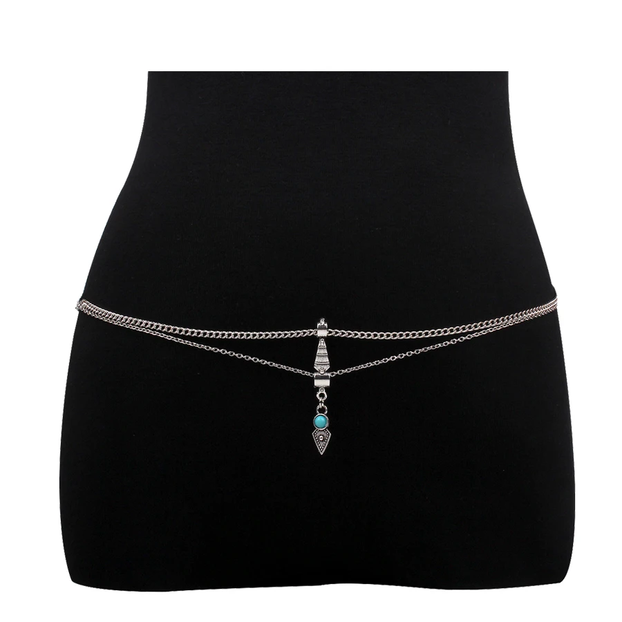 New Hot Bohemia Double Layer Alloy Belt Body Chains Geometry Resin Pendant Belly Waist Chain For Women Girl Clothing Accessories
New Hot Bohemia Double Layer Alloy Belt Body Chains Geometry Resin Pendant Belly Waist Chain For Women Girl Clothing Accessories