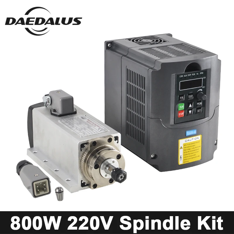 CNC Spindle Motor 800W 220V Air Cooled Spindle Motor With 4 Bearings Tools+1.5KW 220V VFD Inverter For Engraver Milling Machine
CNC Spindle Motor 800W 220V Air Cooled Spindle Motor With 4 Bearings Tools+1.5KW 220V VFD Inverter For Engraver Milling Machine