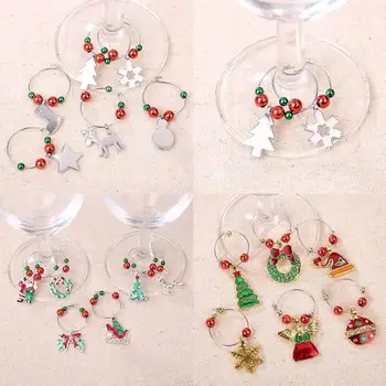 6pcs/set Christmas Decorations for Home Noel Natal Cup Ring Wine Glass Decoration Charms Party New Year Supply
6pcs/set Christmas Decorations for Home Noel Natal Cup Ring Wine Glass Decoration Charms Party New Year Supply