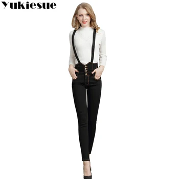 Women Jumpsuit Denim Overalls jeans 2018 Spring Autumn Black blue Strap Ripped Pockets Full Length Denim Jeans femme Jumpsuit
Women Jumpsuit Denim Overalls jeans 2018 Spring Autumn Black blue Strap Ripped Pockets Full Length Denim Jeans femme Jumpsuit