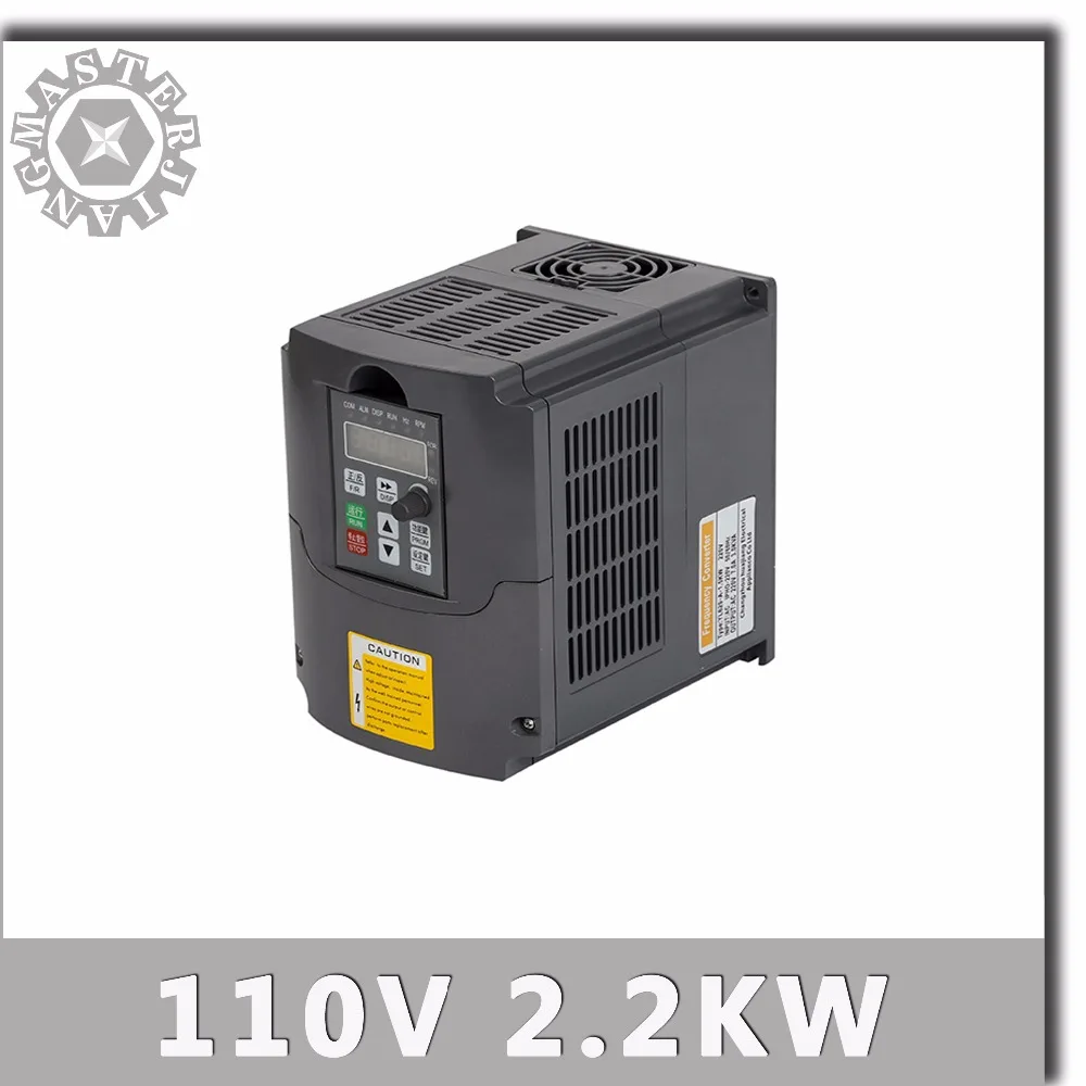110V 2.2KW VFD Spindle Speed Control 110v 2200W Variable Frequency Drive VFD 1HP or 3HP Input 3HP Frequency Inverter for Spindle
110V 2.2KW VFD Spindle Speed Control 110v 2200W Variable Frequency Drive VFD 1HP or 3HP Input 3HP Frequency Inverter for Spindle
