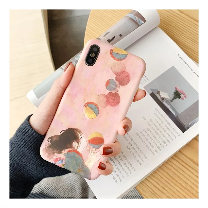 Fashion Pink Painted Girls Phone Case for Iphone Xs Max Xr Matte Tpu Rubber Case for Iphone 6s 7 8plus X Floral Back Cover
Fashion Pink Painted Girls Phone Case for Iphone Xs Max Xr Matte Tpu Rubber Case for Iphone 6s 7 8plus X Floral Back Cover