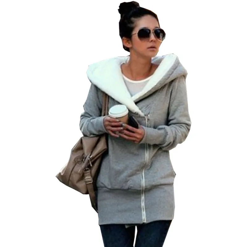 Hoodies women New 2019 autumn winter women diagonal zipper thicker long plus size warm coat wholesale promotion vestidos WSP8003
Hoodies women New 2019 autumn winter women diagonal zipper thicker long plus size warm coat wholesale promotion vestidos WSP8003