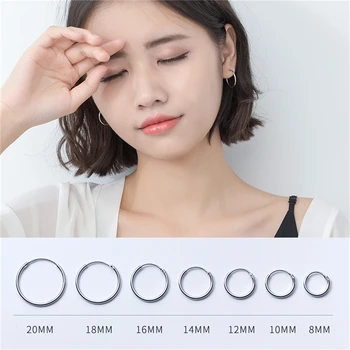 ROXI Women Earing 925 Sterling Silver Earrings 8MM-20MM Round Circle Loop Gifts Simple Silver Hoop Earrings for Girls oorbellen
ROXI Women Earing 925 Sterling Silver Earrings 8MM-20MM Round Circle Loop Gifts Simple Silver Hoop Earrings for Girls oorbellen