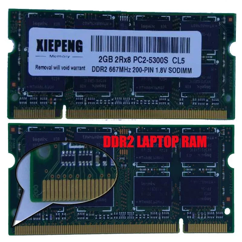 2GB 2Rx8 PC2-5300S 667MHz DDR2 2gb 667 MHz Laptop Memory 2G pc2 5300 Notebook 200-PIN SODIMM RAM
2GB 2Rx8 PC2-5300S 667MHz DDR2 2gb 667 MHz Laptop Memory 2G pc2 5300 Notebook 200-PIN SODIMM RAM