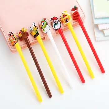 7 pcs Snow festival gel pen Black color ink writing ballpoint pens Cute bear elk Christmas gift Stationery School supplies A6823
7 pcs Snow festival gel pen Black color ink writing ballpoint pens Cute bear elk Christmas gift Stationery School supplies A6823