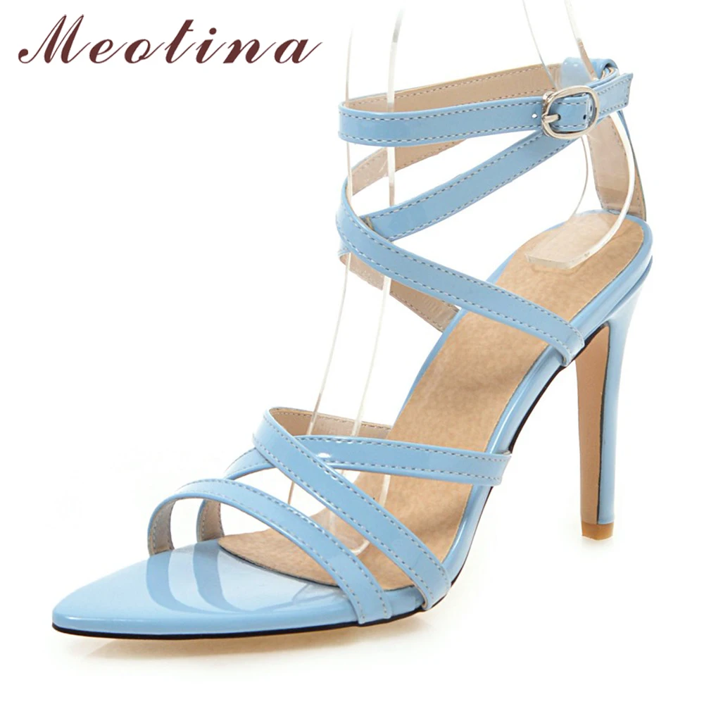 Meotina Women Sandals Summer Shoes Cross tied Thin Heel Party Shoes Sexy Extreme High Heel Ankle Strap Sandals Lady Big Size 46
Meotina Women Sandals Summer Shoes Cross tied Thin Heel Party Shoes Sexy Extreme High Heel Ankle Strap Sandals Lady Big Size 46