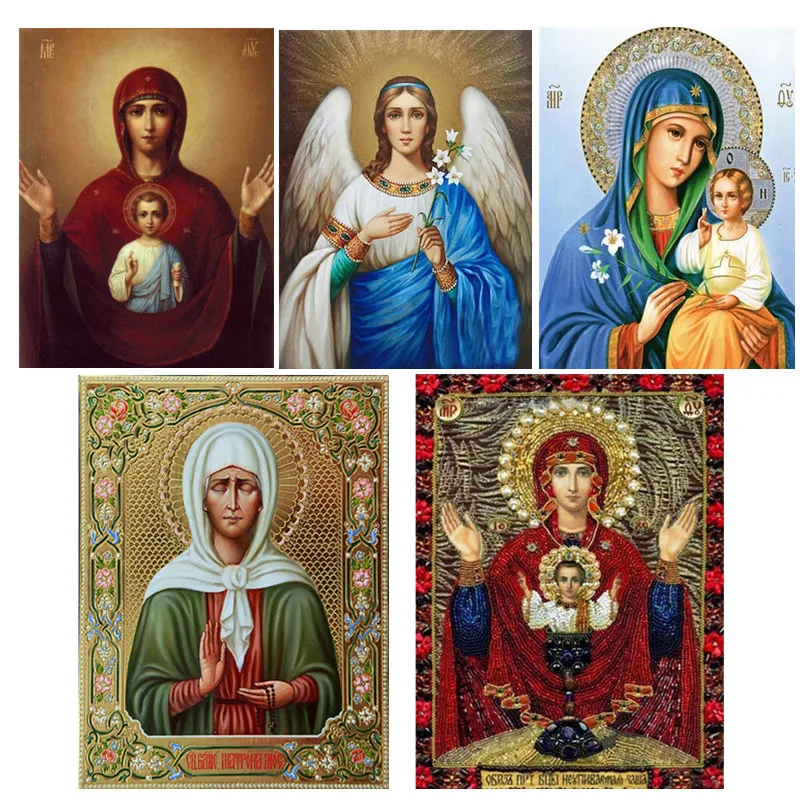 Diamond Embroidery Religious Diy Diamond Painting Cross Stitch Holy Mother Round Diamond Home Decoration Paintings
Diamond Embroidery Religious Diy Diamond Painting Cross Stitch Holy Mother Round Diamond Home Decoration Paintings