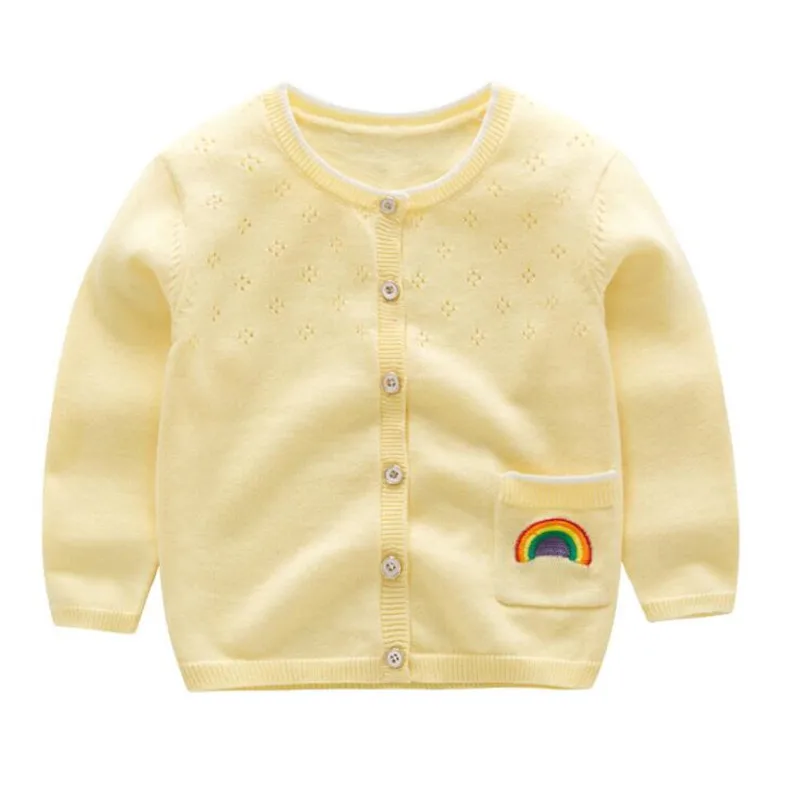 2019 Baby Girl Clothes Spring Autumn New Girls Sweaters Coat Cardigan Thin Section Girl Cotton Rainbow Embroidered Jacket 2-6Y
2019 Baby Girl Clothes Spring Autumn New Girls Sweaters Coat Cardigan Thin Section Girl Cotton Rainbow Embroidered Jacket 2-6Y