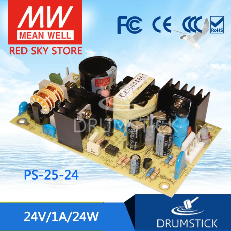 MEAN WELL PS-25-24 24V 1A meanwell PS-25 24W Single Output Switching Power Supply
MEAN WELL PS-25-24 24V 1A meanwell PS-25 24W Single Output Switching Power Supply
