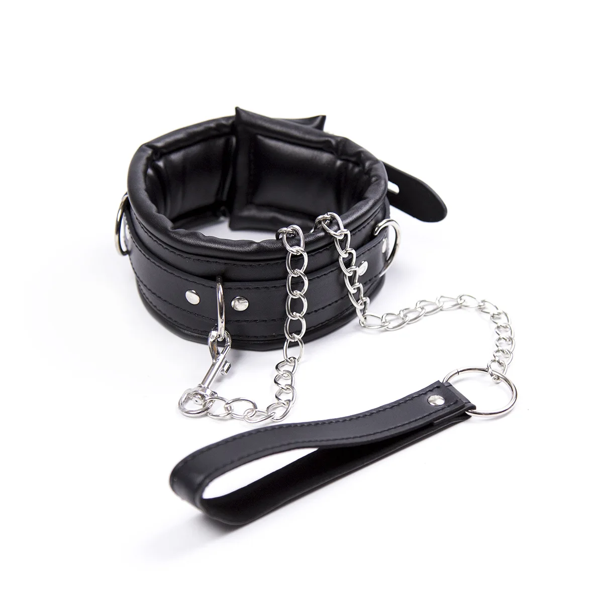 Role Play Bondage Accessories Leather Dog Collar With Metal Chains For Slave Fetish Restraints Erotic Toys For Couples
Role Play Bondage Accessories Leather Dog Collar With Metal Chains For Slave Fetish Restraints Erotic Toys For Couples
