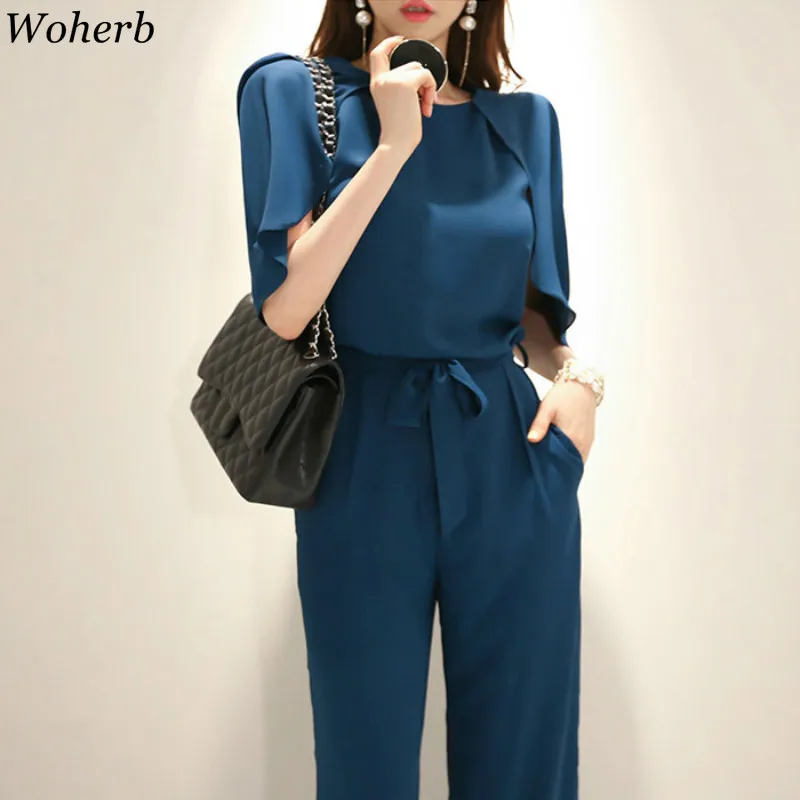 Woherb Summer Long Jumpsuits Women Lace Up Rompers Office Lady Elegant Jumpsuit 2019 Fashion High Waist Wide Leg Overalls 39751
Woherb Summer Long Jumpsuits Women Lace Up Rompers Office Lady Elegant Jumpsuit 2019 Fashion High Waist Wide Leg Overalls 39751